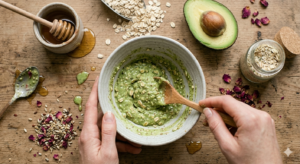 Turmeric and honey scrub 